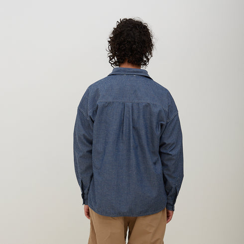 Nanamica Chambray CPO Shirt Jacket Indigo SUAS342E Degli Uberti